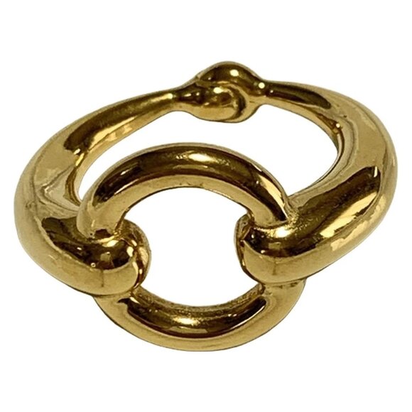 HERMES mho - Gold Hardware None Scarf Ring 150-072825 - Picture 1 of 3